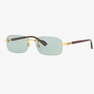 GUCCI GG1221S 003 Gold/Green Sunglasses